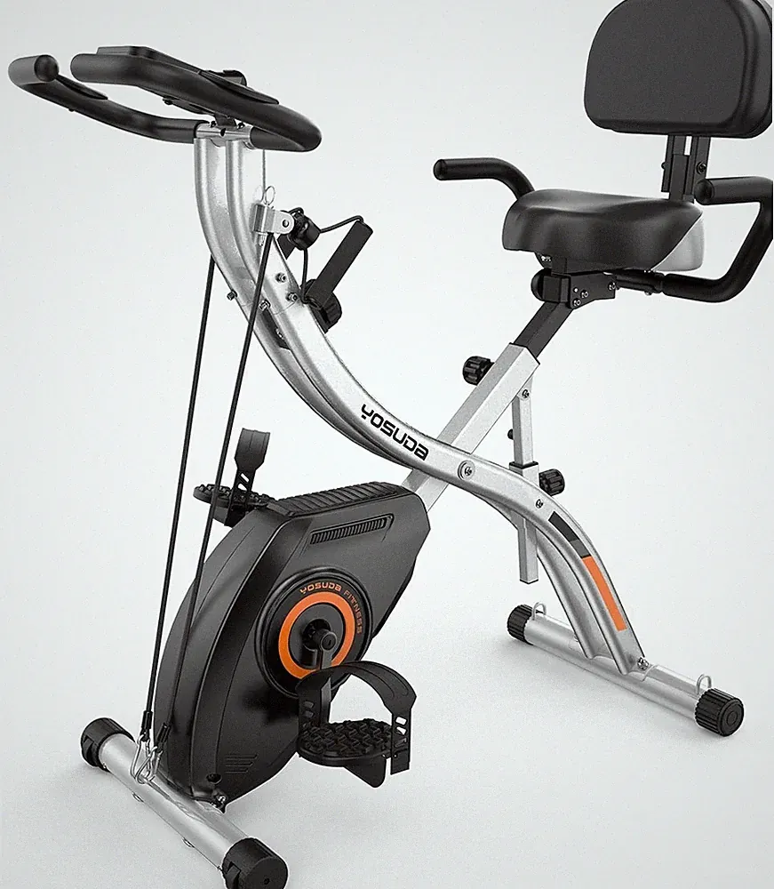 YOSUDA Folding Exercise Bike - Foldable Stationary Bike for Home Gym Workout